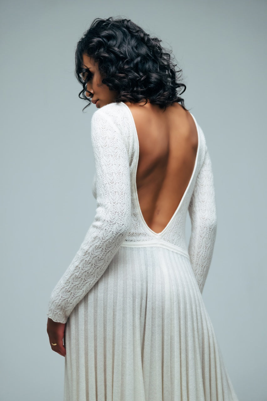 긴팔 니트 드레스