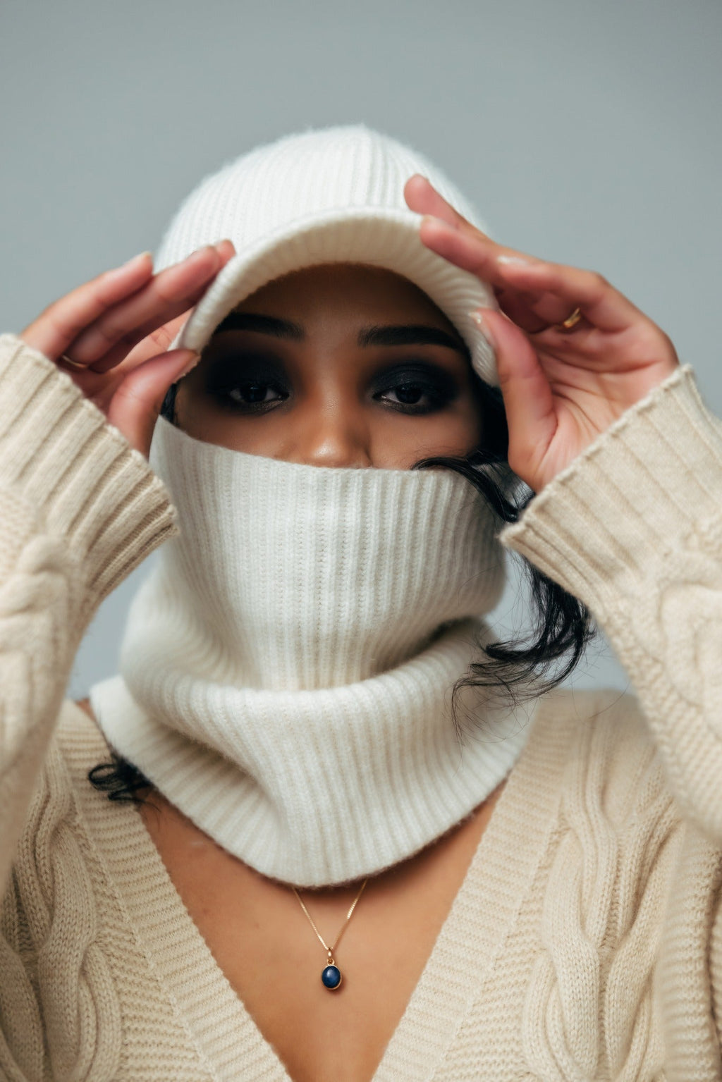 니트 리브드 캡