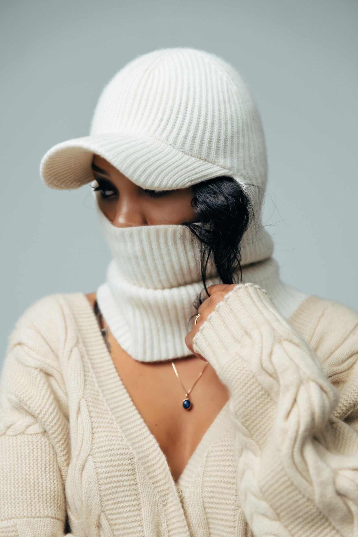 니트 리브드 캡