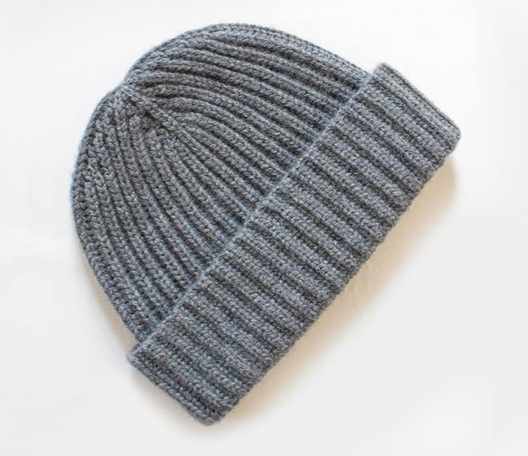 리브 니트 캐시미어 모자